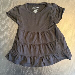 Little Bipsy Black Tiered Ruffle dress